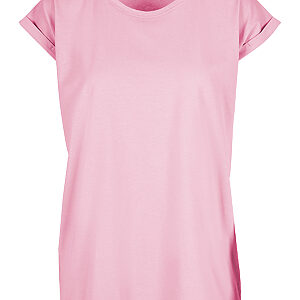 Women’s regular extended shoulder tee - Soft Pink, XS