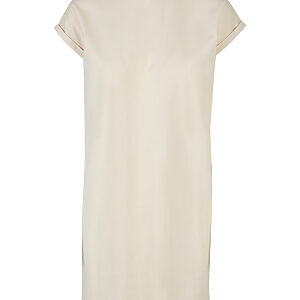 Women’s extended shoulder dress - Sand, XS
