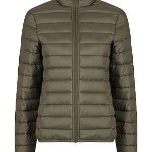 Women’s light puffer jacket - Olive, XS