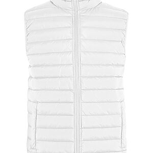 Women’s light puffer vest - White, XS