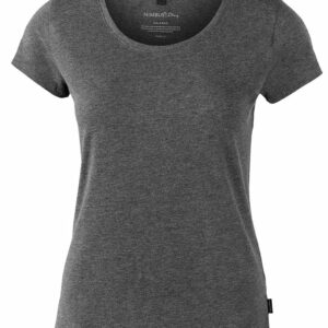 Women’s Orlando – soft round neck t-shirt - Black Melange, XS