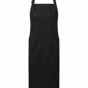 Recycled Polyester & Organic Cotton Apron - Black, One size