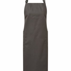 Recycled Polyester & Organic Cotton Apron - Dark Grey, One size