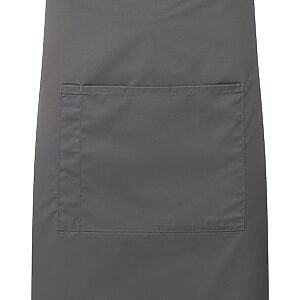 ‘Colours collection’ mid-length pocket apron - Dark Grey, One size