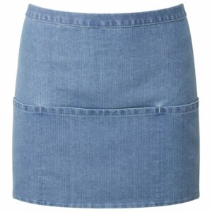 Colours 3-pocket apron - Blue Denim, One size