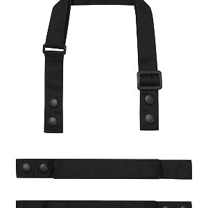 ‘Swap & Pop’ Customisable Apron – Straps - Black, One size