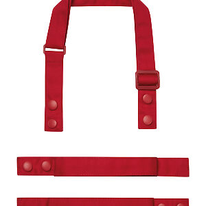 ‘Swap & Pop’ Customisable Apron – Straps - Red, One size