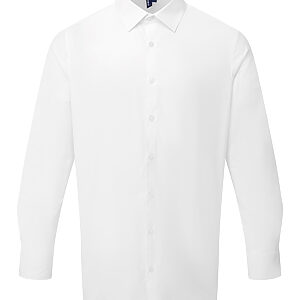 Long sleeve ‘Recyclight’ poplin shirt - White, S