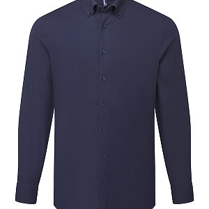‘Supreme’ Oxford long sleeve shirt - Navy, XS