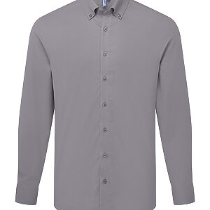 ‘Supreme’ Oxford long sleeve shirt - Steel* Grey, XS