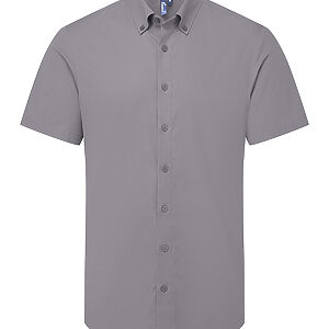 ‘Supreme’ Oxford short sleeve shirt - Steel* Grey, XS