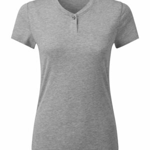 Women’s Cotton Rich‘Comis’ Tee - Grey Marl, XS