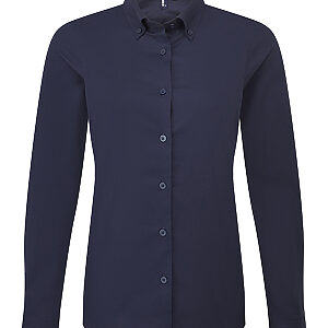 Women’s ‘Supreme’ Oxford long sleeve shirt - Navy, XXS