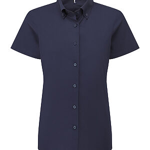 Women’s ‘Supreme’ Oxford short sleeve shirt - Navy, XXS