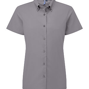 Women’s ‘Supreme’ Oxford short sleeve shirt - Steel* Grey, XXS