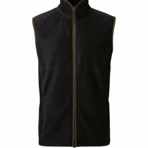 Artisan fleece gilet - Black/Brown, S