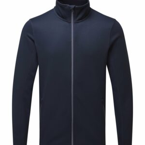 Men's spun dyed sustainable zip-through sweatshirt - French Navy, S