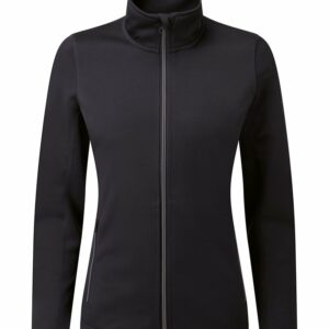 Women's spun dyed sustainable zip-through sweatshirt - Black, XS