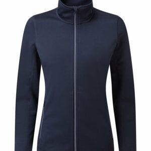 Women's spun dyed sustainable zip-through sweatshirt - French Navy, XS