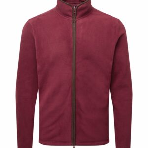 Artisan fleece jacket - Burgundy/Brown, S