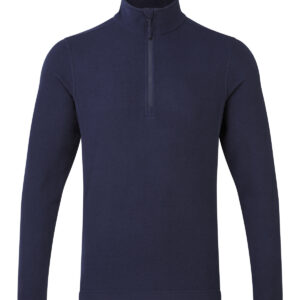 Unisex ‘Recyclight’ 1/4 zip microfleece - Navy, XS