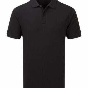 ‘Essential’ unisex short sleeve workwear polo shirt - Black, S