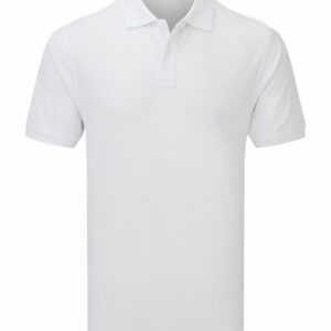 ‘Essential’ unisex short sleeve workwear polo shirt - White, S