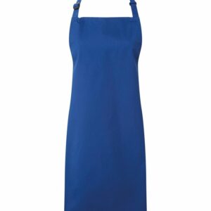 Antimicrobial bib apron - Royal, One size