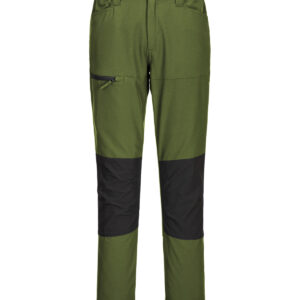 WX2 stretch work trousers (CD886) slim fit - Olive Green, 28/R
