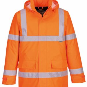 Eco Hi-vis winter jacket (EC60) - Orange, S