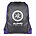 BLACK COLOURED TRIM PEGASUS DRAWSTRING BAG - PURPLE, 500-999