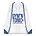 WHITE COLOURED TRIM PEGASUS DRAWSTRING BAG - ROYAL BLUE, 500-999