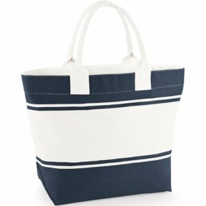 Canvas deck bag - Navy/Off White, One size