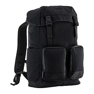 Stockholm laptop rucksack - Black, One size