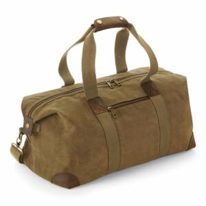 Heritage waxed canvas holdall - Desert Sand, One size