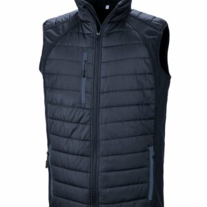 Compass padded softshell gilet - Navy/Navy, XS