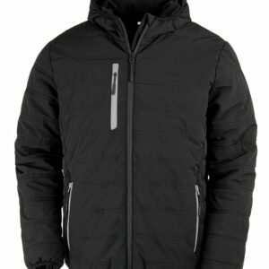 Recycled compass padded winter jacket - Black/Grey, XS