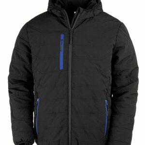 Recycled compass padded winter jacket - Black/Royal, XS
