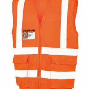 Executive cool mesh safety vest - Fluorescent Orange, S