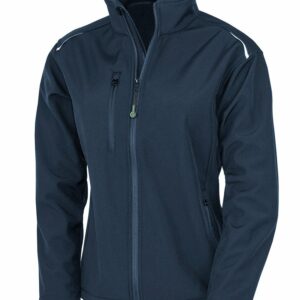 Women's recycled 3-layer printable softshell jacket - Navy, XS