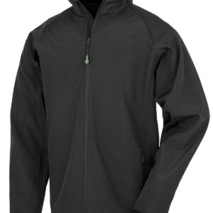 Recycled 2-layer printable junior softshell - Black, S