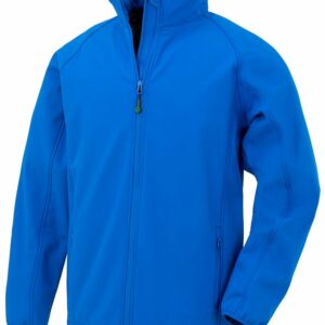 Men's recycled 2-layer printable softshell jacket - Royal, S