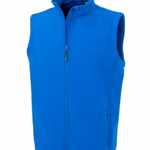 Men's recycled 2-layer printable softshell bodywarmer - Royal, S