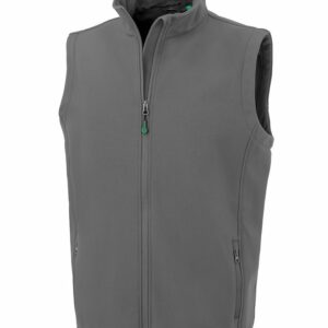 Men's recycled 2-layer printable softshell bodywarmer - Workguard Grey, S