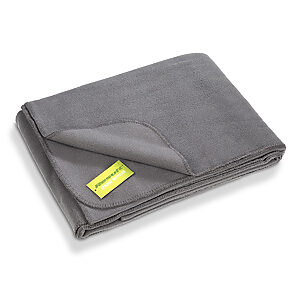 Recycled fleece blanket - Grey, One size