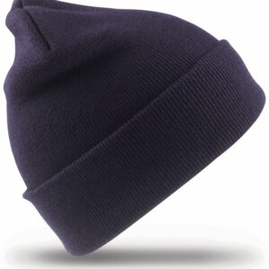 Recycled woolly ski hat - Navy, One size