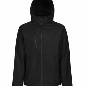 Venturer 3-layer hooded softshell jacket - Black, S