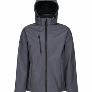 Venturer 3-layer hooded softshell jacket - Seal Grey/Black, S