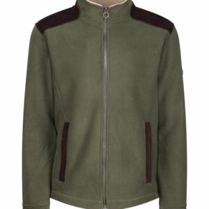 Faversham full-zip fleece - Dark Khaki, S