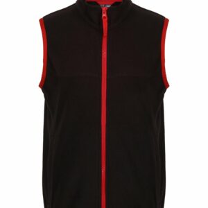Kids microfleece bodywarmer - Black/Classic Red, 32 Chest